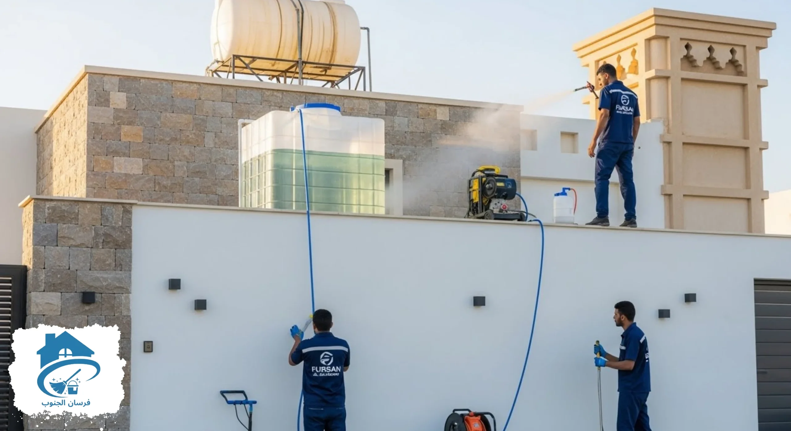 المميزات التي توفرها خدمات شركة فرسان الجنوب لتنظيف خزانات المياه
