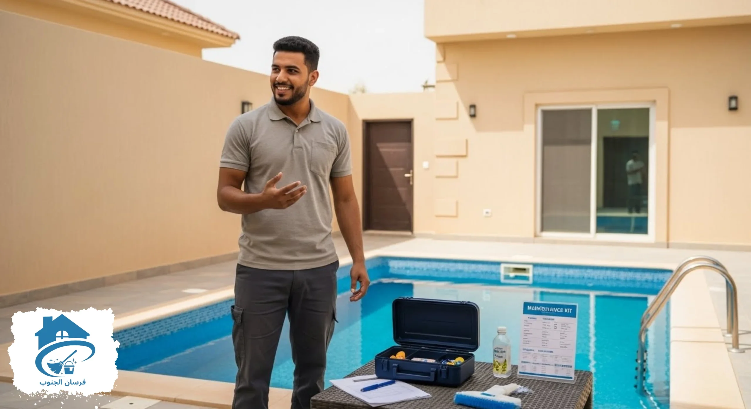 تنظيف المسابح بالرياض بخدمات احترافية ومعايير عالية الجودة من شركة فرسان الجنوب
