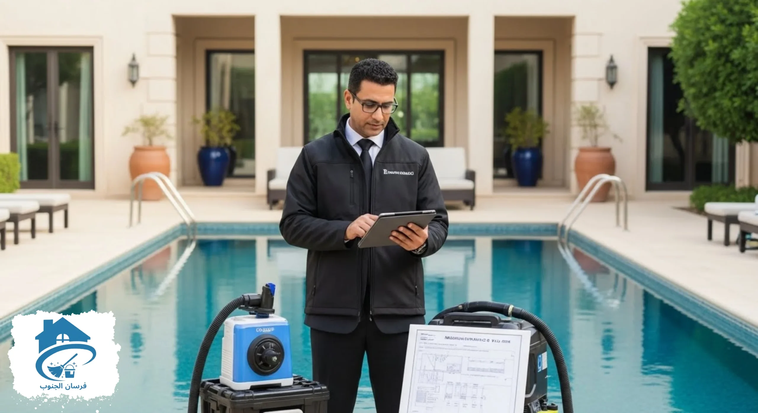 لماذا تُعد شركة فرسان الجنوب من أفضل شركات تنظيف المسابح بالرياض؟
