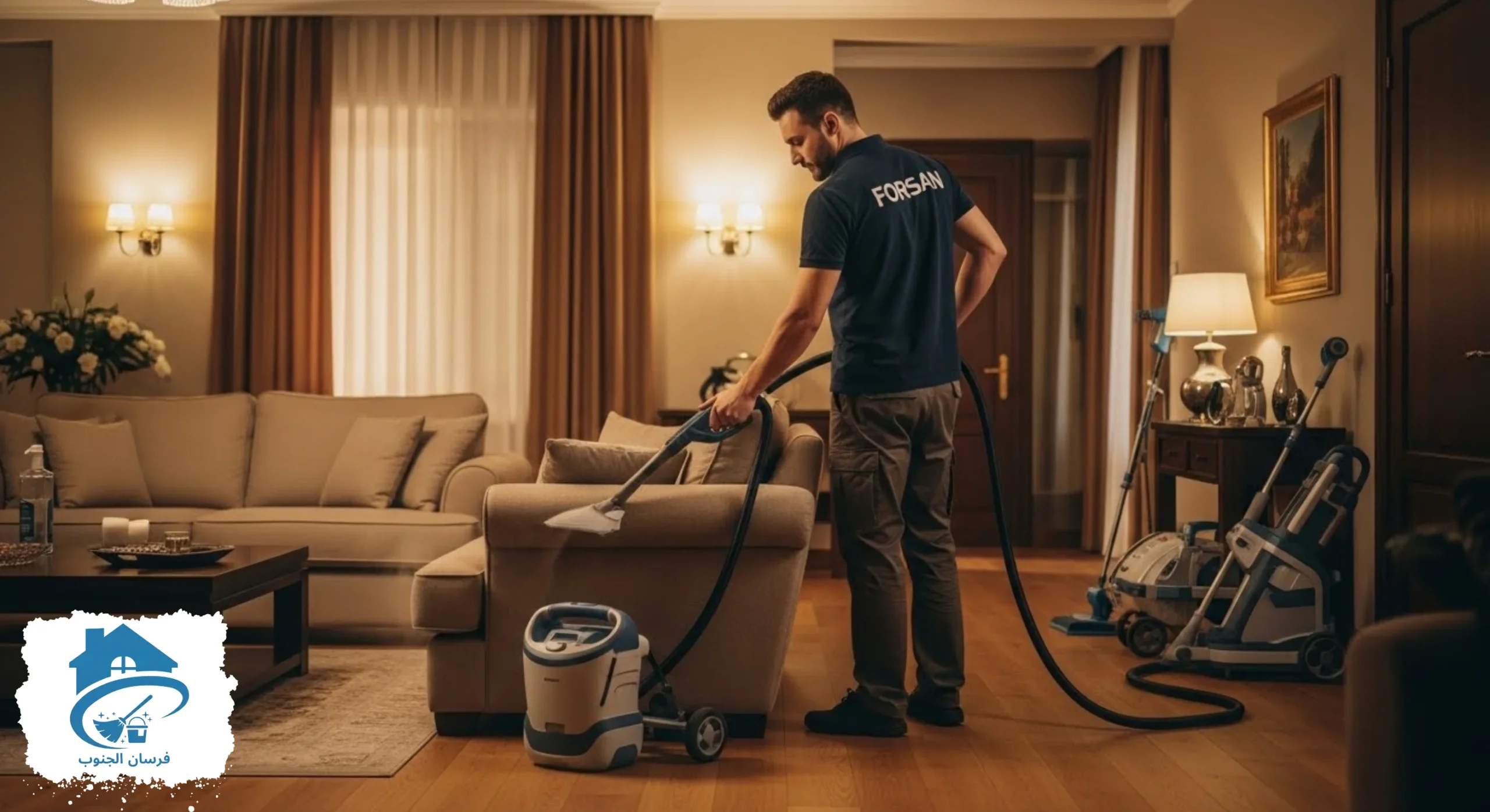أفضل خدمات تنظيف الشقق بالرياض من شركة فرسان الجنوب