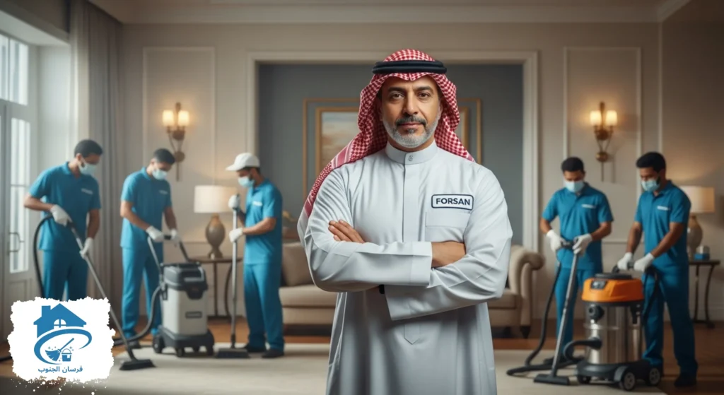 أفضل خدمات تنظيف الفلل بالرياض من شركة فرسان الجنوب