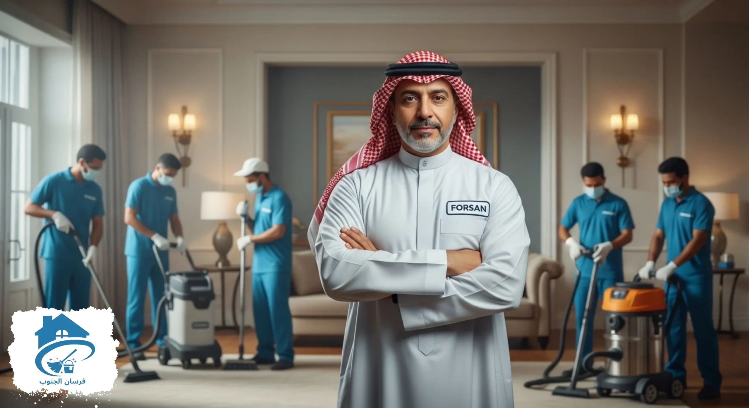 أفضل خدمات تنظيف الفلل بالرياض من شركة فرسان الجنوب