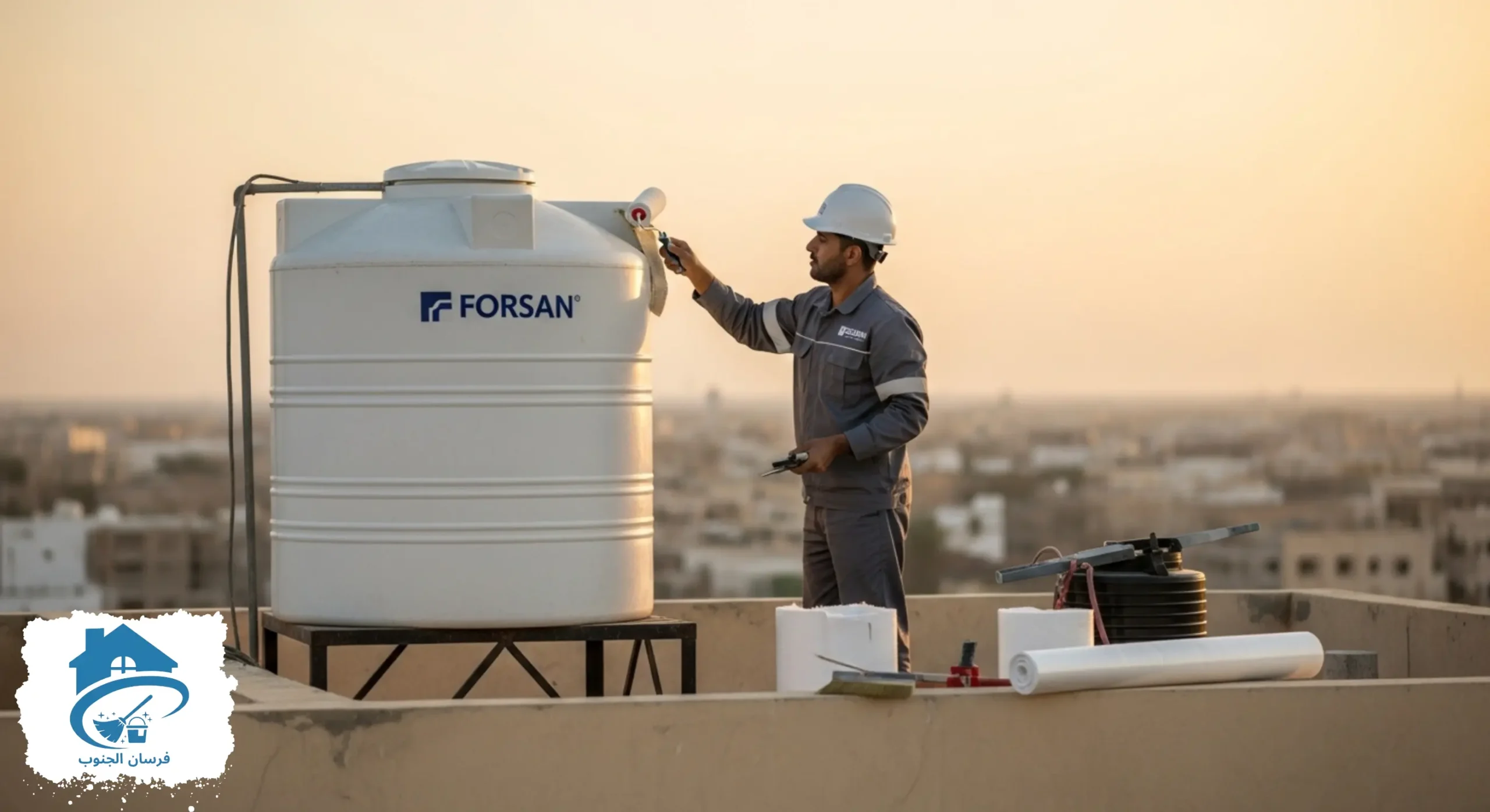 أفضل خدمات تنظيف وصيانة الخزانات بالرياض من شركة فرسان الجنوب