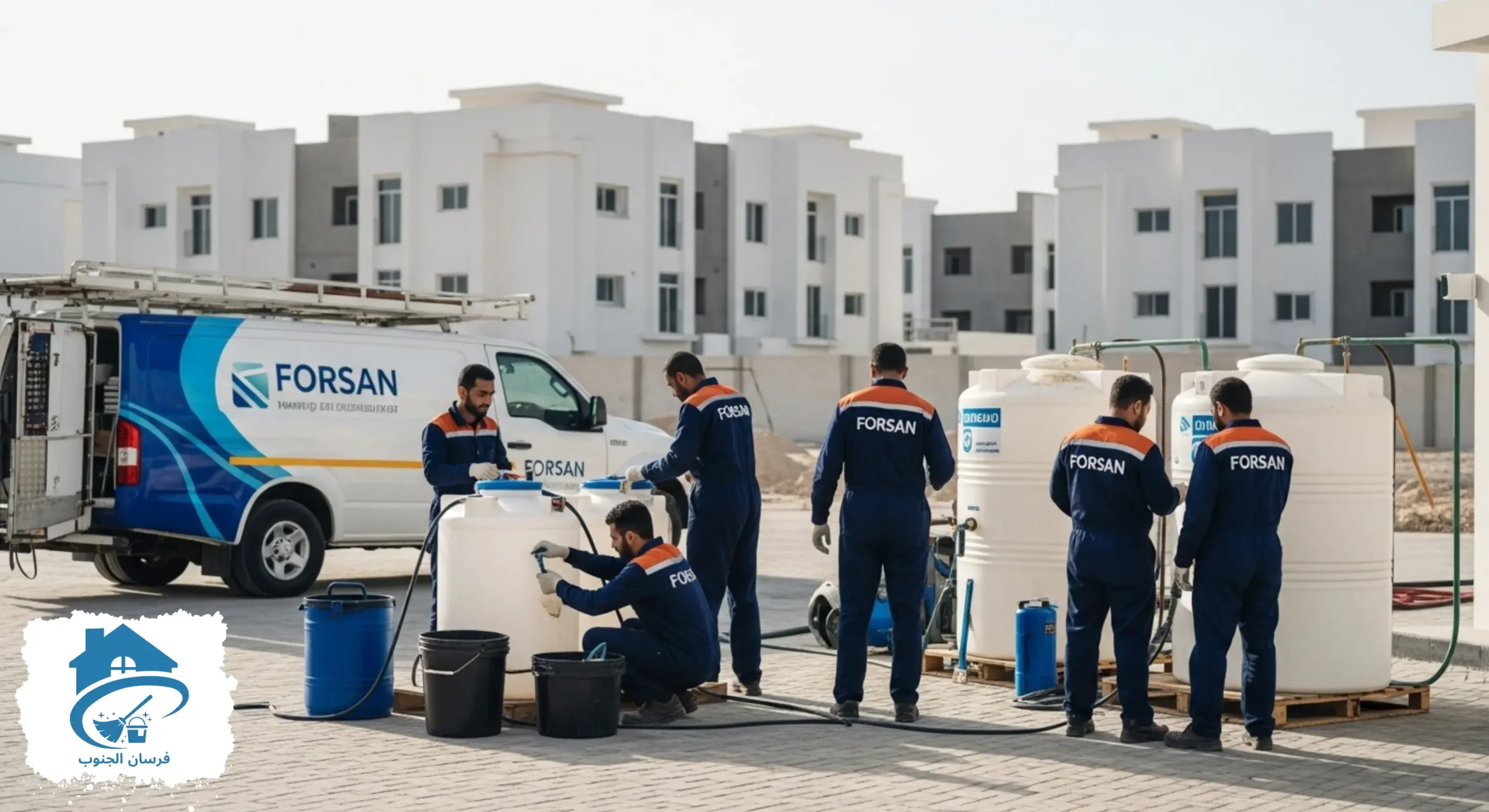 أفضل خدمات عزل الخزانات البوليمري بالرياض من شركة فرسان الجنوب