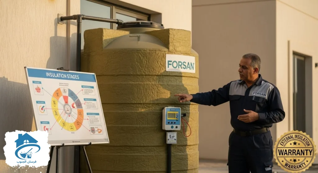 أفضل خدمات عزل الخزانات بالرياض من شركة فرسان الجنوب